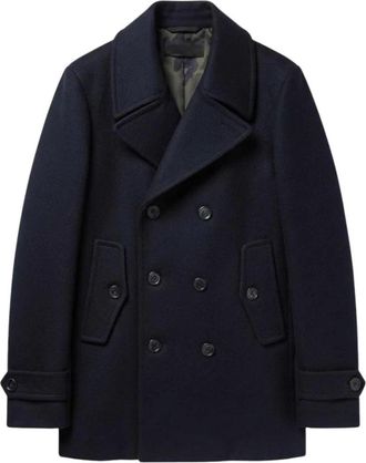 Department Five Brighton Peacoat - Heren - Mantel - Blauw - 2XL - Jassen