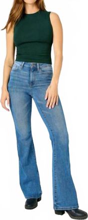 Judy Blue High Waist Classic Flare Jeans In Blue