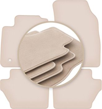 OEM Alfombrillas Beige Premium Para Ford Fiesta Mk7 Hatchback 2011-2017