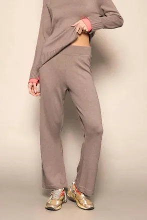 Lisa Todd Love Front Pants In Mink Brown
