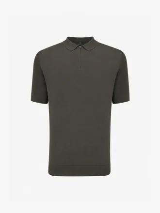 Genti Polo Half Zip | Groen