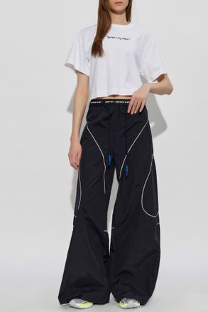 Off-white T-shirt With Logo, Womens, White