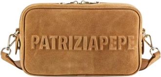 Patrizia Pepe Stijlvolle Crossbody Handtas - Dames - Schoudertassen - Bruin - ONE Size - Tassen
