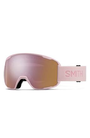 Smith Preview ChromaPop Low Bridge Snow Goggles in Carnation/Chromapop Rose Gold at Nordstrom