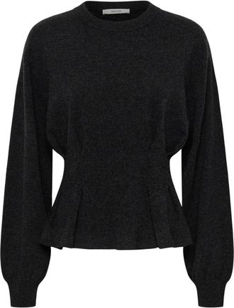 Gestuz Gzmanzi Waist Pullover - Knitwear - Mujer - Gris - S
