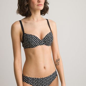 La Redoute Collections Omsluitende bikini-BH, grafisch motief