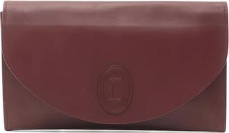 Cartier Clutch Must Line goffrata anni 2000 - Rosso