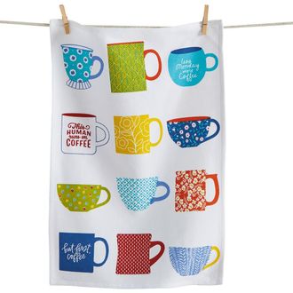 Tag Mugs And Cups Dishtowel Multi Cotton Everyday in White at Nordstrom