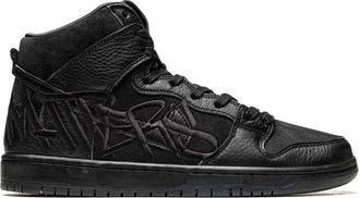 Nike x FAUST SB Dunk High Pro QS sneakers - unisex - Leather - 11 - Black