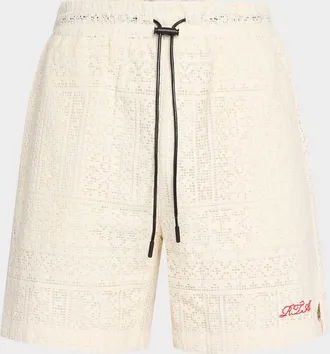 Rta Men & apos;s Chaparral Clyde Cotton Crochet Shorts