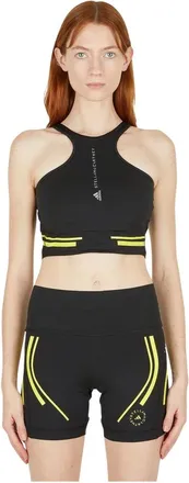 adidas by Stella McCartney Fitness, Dames, Zwart, M, Polyester, True Pace Crop Top