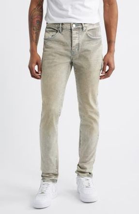 Purple Nitric Dirty Wash Skinny Jeans in Tan at Nordstrom Rack, Size 38