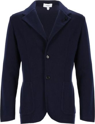 Lardini Gebreid Jasje - Heren - Blazers - Blauw - XL - Jassen