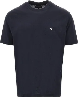 Emporio Armani Lyocell and cotton blend T-shirt with logo Man XXL