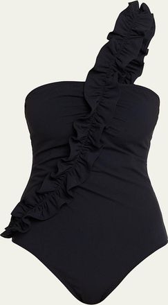 Ulla Johnson Capri Asymmetric One-Piece Swimsuit