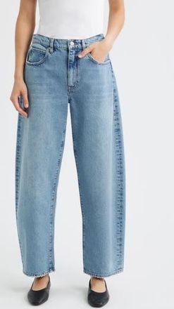 Frame Denim Low Slung Barrel Leg Jeans in Dollhouse at Nordstrom Rack, Size 31