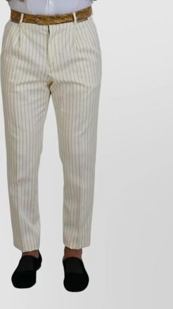 Dolce & Gabbana striped slim-fit double-breasted tuxedo suit