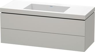 Duravit Mueble De Ba&ntilde;o L-cube Wt Vero Air 500x1200x480mm Sin Orificio Para Grifer&iacute;a En Hormig&oacute;n