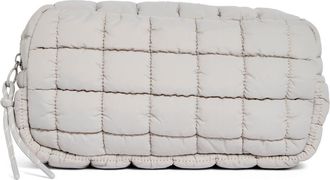 Urban Expression Quilted Nylon Cosmetic Pouch in Dove Grey at Nordstrom Rack
