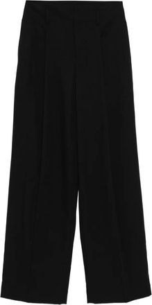 Vince high-waist pleated trousers - Black