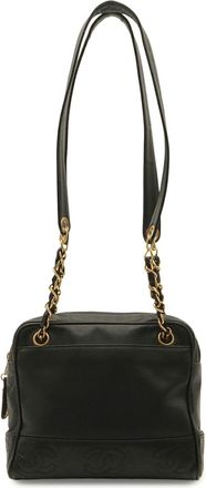 Chanel Black Grained Calfskin Shoulder Bag Tote Bag (Pre-Owned)