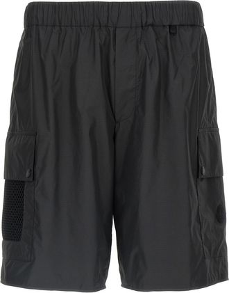 Moncler Black Ripstop Bermuda Shorts