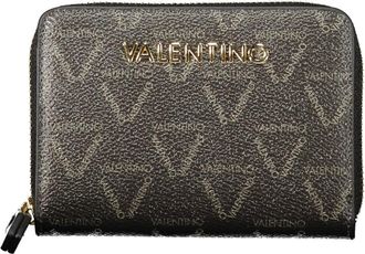 Valentino Lady Re Zip Around Portemonnee - Dames - Portefeuilles - Zwart - ONE Size - Polyester - Accessoires
