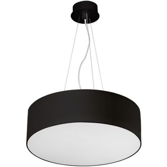 Leds - C4 Luno L&aacute;mpara Colgante De Techo Para Interior Con Luz Led Blanco C&aacute;lido 3000k 5083lm. L&aacute;mpara Colgante Moderna De 60cm Di&aacute;metro. Color Negro