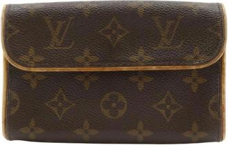 Louis Vuitton Pre-owned Pochette Florentine Monogram heuptas - Dames - Vintage Heuptassen - Bruin - ONE Size - Vintage