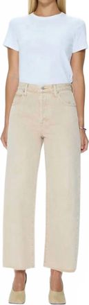 Pistola Denim Tate High Rise Bowed Leg Jeans In Dune