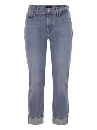 7 For All Mankind rolled belt-loop jeans - Blue