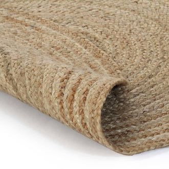 vidaXL Tappeto In Juta Intrecciata 120 Cm Rotondo - Vidaxl