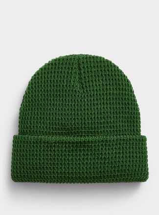 Le 31 Mens Solid textured Tuque Hat