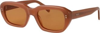 Retro Superfuture Miles Zonnebril - unisex - Zonnebrillen - Oranje - 54 MM - Accessoires
