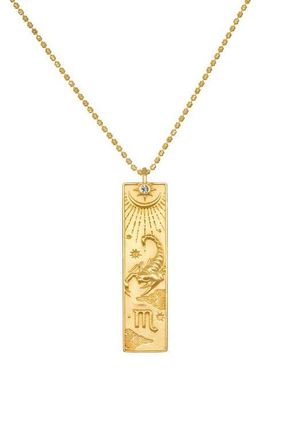 Satya Jewelry Story of Zodiac Necklace in Scorpio at Nordstrom
