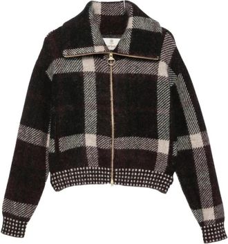 Barbour Carville Knit Jacket - Dames - Zomerjassen - Zwart - L - Wol - Jassen