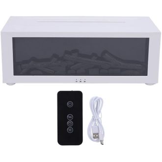 OEM Humidificador De Escritorio Crezuo Con Efecto De Llama 3d, Temporizador, Funcionamiento Silencioso, Difusor De Aromaterapia Y Luz Ambiental Para El Ho