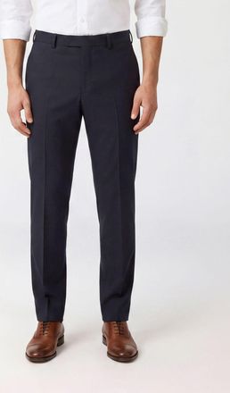 Pantaloni Torino Slim Fit Trousers in Virgin Wool with an Off-Center Closure