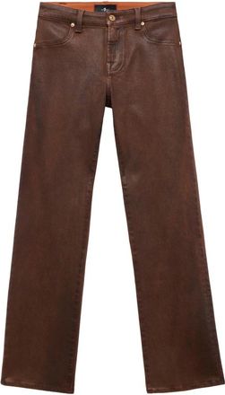7 For All Mankind Mujer, Vaqueros, Marr&oacute;n, Talla: W30