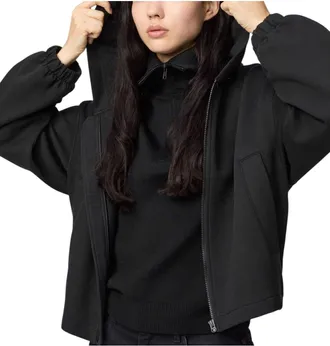 Uniqlo (WMNS) UNIQLO Sweat Full-Zip Hoodie Black 480079-09