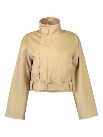 Brandon Maxwell The Lily jacket - women - Cotton - 6 - Neutrals