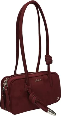 Steve Madden Tassen, Dames, Rood, ONE Size, Brooted Schoudertas