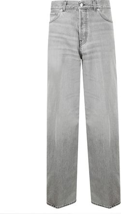 Haikure Grijze Denim Wijde Pijp Jeans - Dames - Regular Fit Jeans - Grijs - W31 - Denim - Jeans