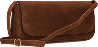 Unisa Tassen, Dames, Bruin, ONE Size, Su&egrave;de, Bruine Su&egrave;de Schoudertas Zdreamin