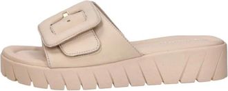 Tamaris Open Teen - Dames - Sandalen - Beige - 36 EU - Leer - Schoenen