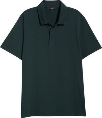 Vince Regular Fit Garment Dyed Cotton Polo in Washed Seaweed at Nordstrom, Size Xx-Large