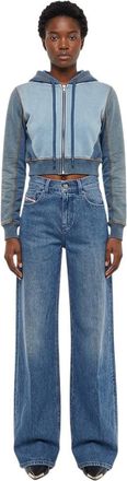 Diesel Blue Flared High Rise Jeans