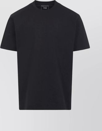 Yohji Yamamoto graphic print crew neck short sleeve top