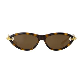 Bottega Veneta Sunglasses, female, Brown, 56 MM, Cat Eye Sunglasses