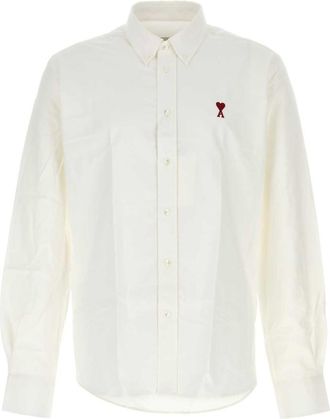 Ami White Button-Down Ami de Coeur Shirt